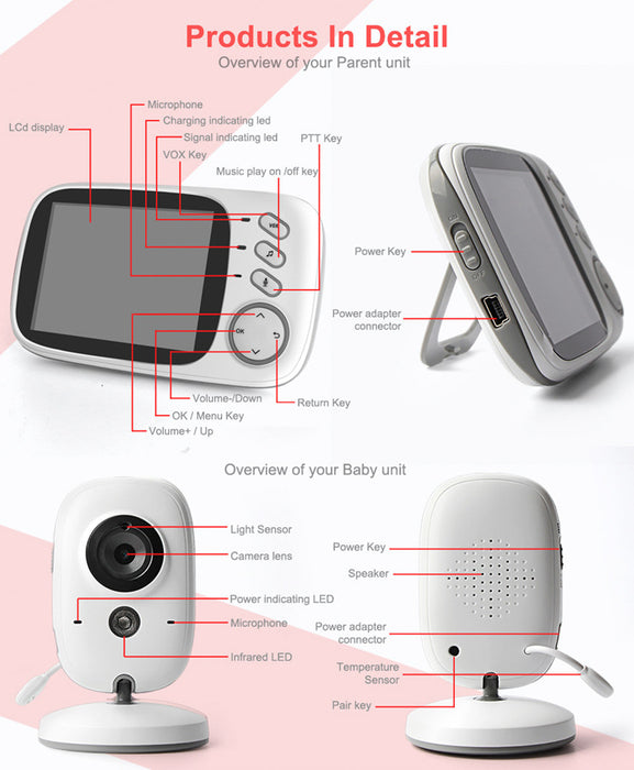 Wireless Baby Monitor For Safety